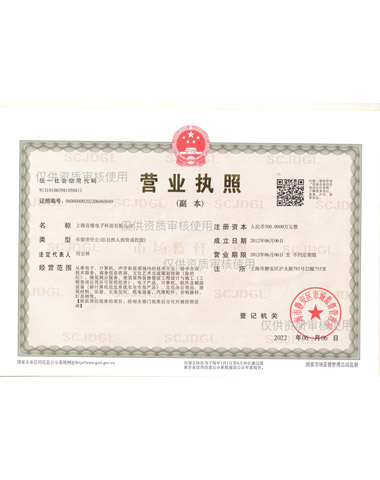 上海音维~营业执照