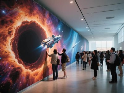 魔法画师来袭：展厅变身＂光影游乐场＂